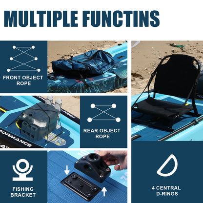 Fishing Boat SUP board 378x96x20 cm board for anglers